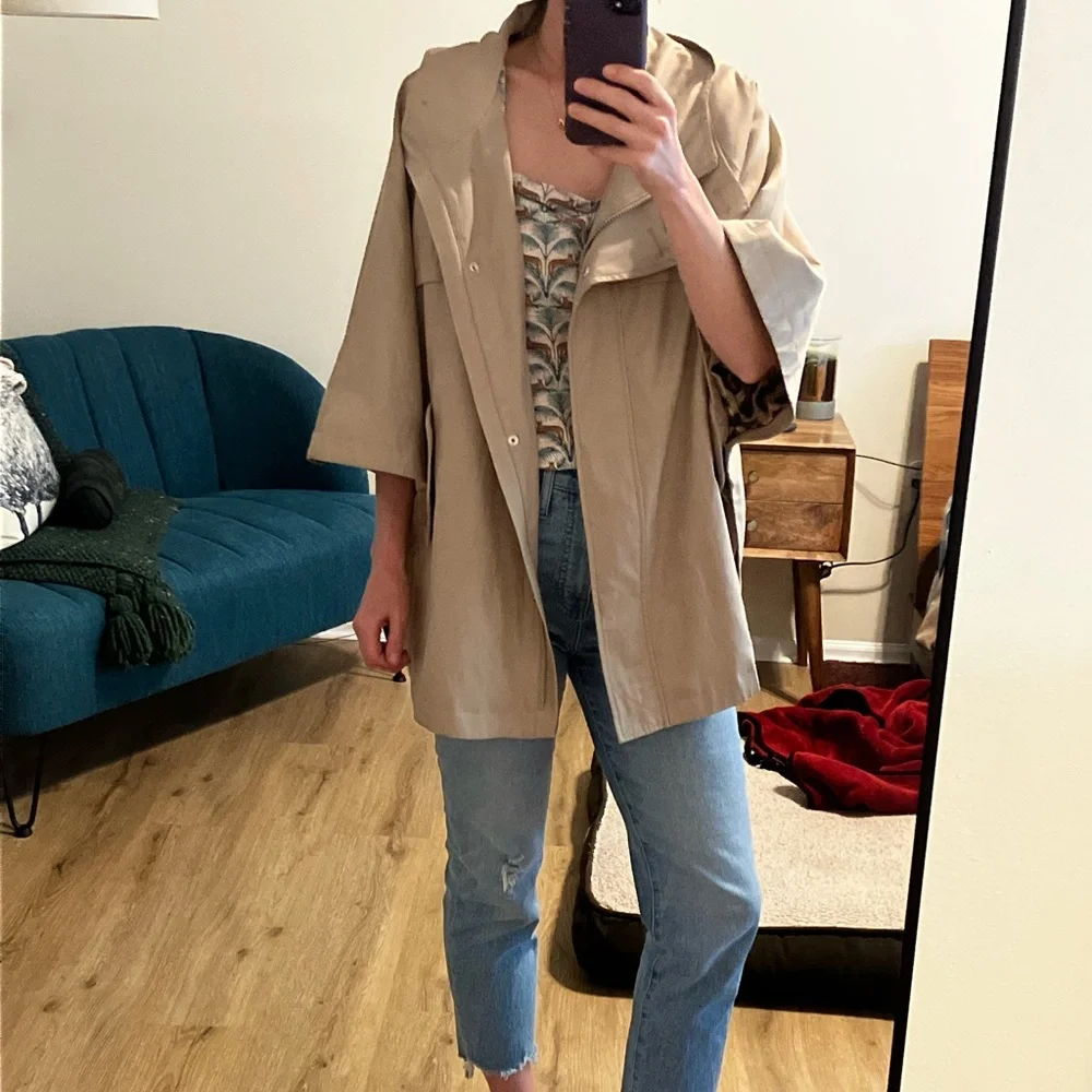 Hilary Radley trench style cape coat - Picture 3 of 10